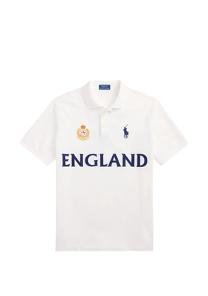 Polo Ralph Lauren Polo Pony England crest-embroidered polo shirt - White
