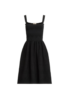 Elie Saab square-neck midi dress - Black