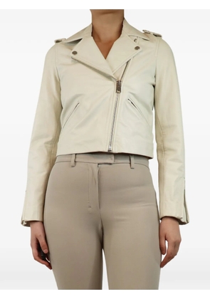Claudie Pierlot faux-leather jacket - Neutrals