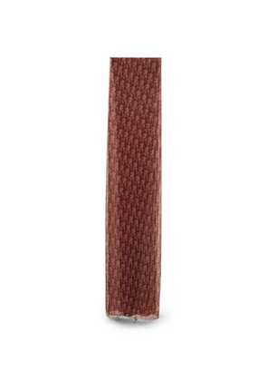 Christian Dior Pre-Owned Oblique-print scarf - Red