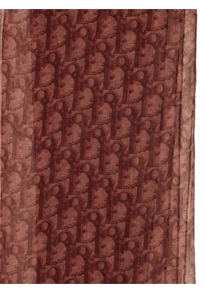 Christian Dior Pre-Owned Oblique-print scarf - Red