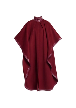 Elie Saab high-neck cape - Red