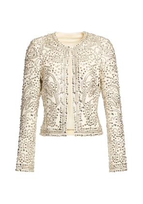 Elie Saab bead-embellishment jacket - Neutrals