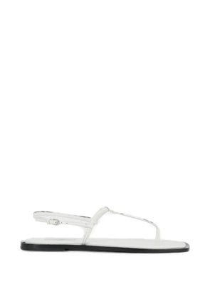 TOTEME T-strap leather sandals - White