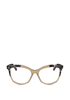 Karl Lagerfeld marble-effect cat-eye glasses - Neutrals