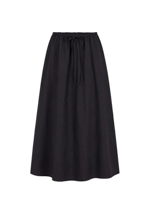 Matteau drawstring-waist gathered midi skirt - Black