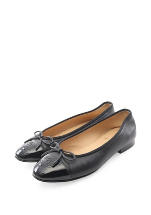 CHANEL Pre-Owned 1986-1988 Coco Mark ballet flats - Black