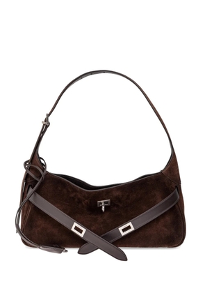 Balenciaga Bel Air buckle-detail shoulder-bag - Brown