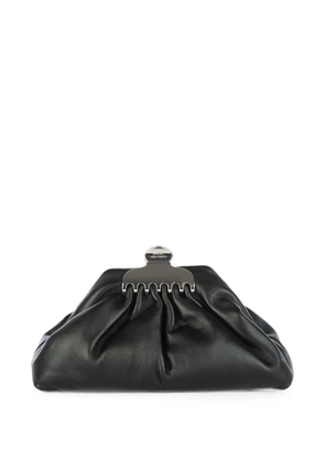 Marc Jacobs small The Glam ruched clucth bag - Black