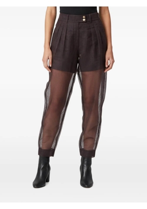 D&G pleated sheer trousers - Purple