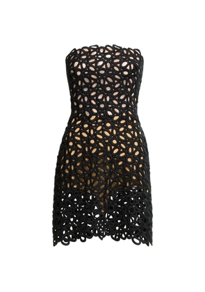 Elie Saab Macramé mini dress - Black