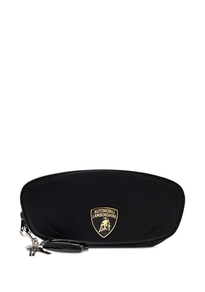 Balenciaga x Lamborghini logo-appliqué clutch bag - Black