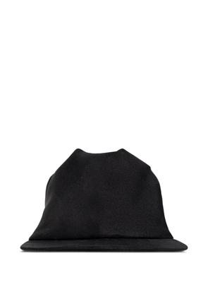 Balenciaga sculptural scarf-detail cap - Black