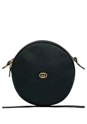 Gucci Pre-Owned 20th Century Calfskin Interlocking G Round crossbody bag - Black
