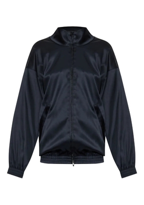 Balenciaga satin zip-up bomber jacket - Black