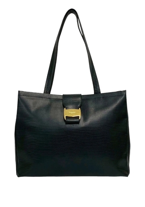 Ferragamo Pre-Owned 2010-2026 Vara Embossed Leather tote bag - Black