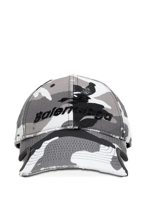 Balenciaga camouflage-print cap - Grey