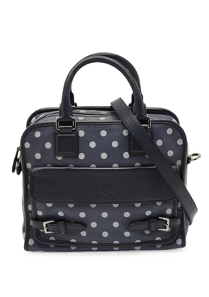 Loewe Pre-Owned Cruz polka dot satchel bag - Blue