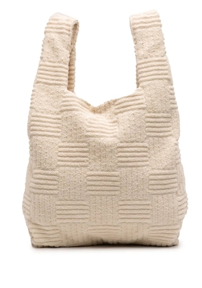 Bottega Veneta Pre-Owned 2012-2026 Terry Cloth Shopping tote bag - White