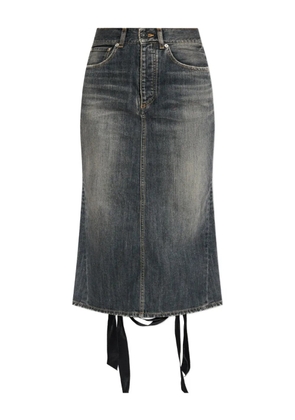 Balenciaga lace-up midi skirt - Grey