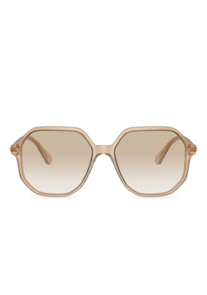 Swarovski Eyewear SK6003 crystal-embellished geometric-frame sunglasses - Neutrals