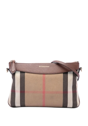 Burberry Pre-Owned 2000-2017 House Check Canvas Derby Peyton crossbody bag - Brown