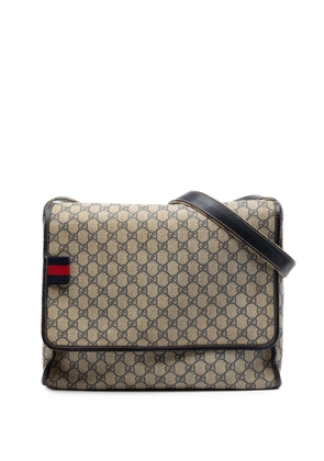 Gucci Pre-Owned 2016-2026 GG Supreme Web Messenger Bag crossbody bag - Neutrals