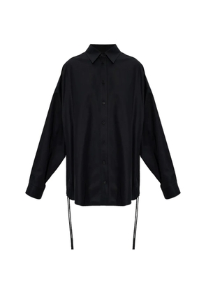 Balenciaga tie fastening shirt - Black