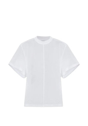 Balenciaga asymmetric-cut seam-detail cotton T-shirt - White