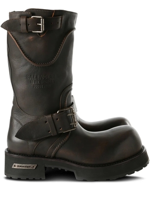 Balenciaga buckle-detailing boots - Brown