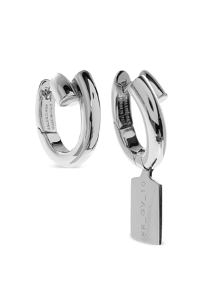 Balenciaga Saint-Germain Tag earrings - Silver