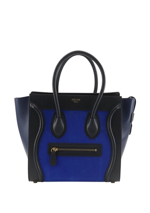 Celine Pre-Owned 2012-2018 Micro Tricolor Nubuck and Calfskin Luggage tote bag - Blue