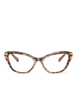 Swarovski Eyewear tortoiseshell crystal-embellished glasses - Brown
