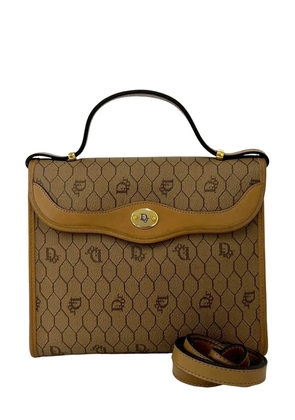 Christian Dior Pre-Owned 20th Century Honeycomb Coated Canvas satchel - Neutrals
