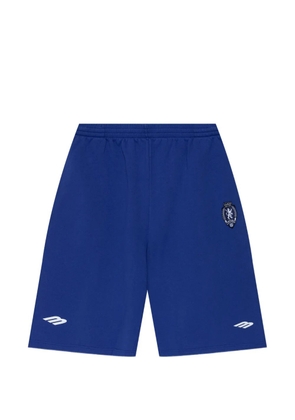 Balenciaga embroidered shorts - Blue