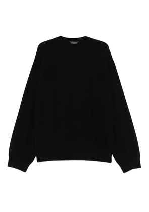 Balenciaga logo-plaque jumper - Black