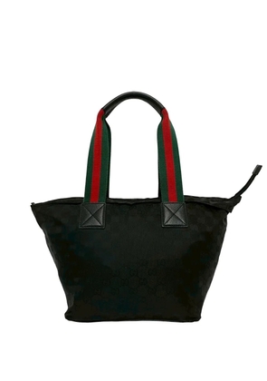 Gucci Pre-Owned 2000-2015 GG Canvas Web tote bag - Black