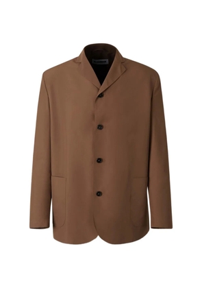 Jil Sander button-up notched-lapels jacket - Brown