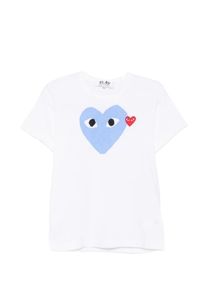 Comme Des Garçons heart-print T-shirt - White
