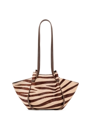 Yuzefi Mochi zebra-print shoulder bag - Neutrals