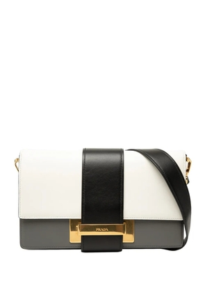 Prada Pre-Owned 2010-2026 Tricolor City Calf Ribbon crossbody bag - Grey