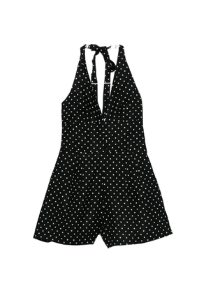 Faithfull the Brand Sofia polka-dot playsuit - Black