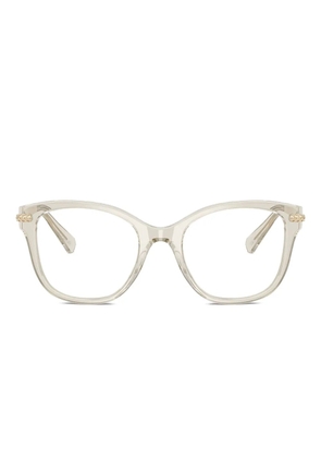 Swarovski Eyewear crystal-embellished cat-eye glasses - Neutrals