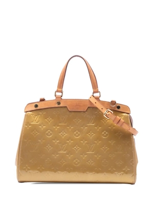 Louis Vuitton Pre-Owned 2012 Monogram Vernis Brea MM satchel - Gold