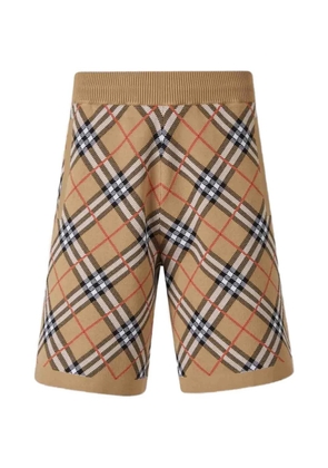 Burberry Check knit shorts - Neutrals