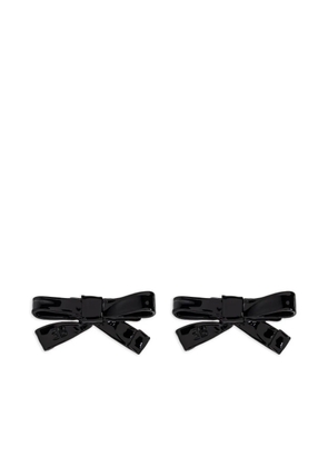 Balenciaga bow earrings - Black