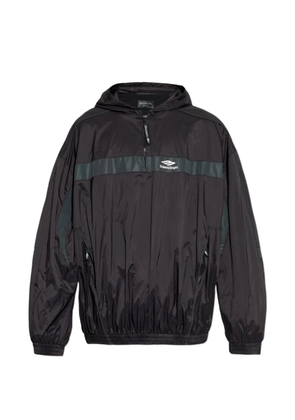 Balenciaga logo-print lightweight jacket - Black