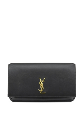 Saint Laurent Pre-Owned 2013-2026 Smooth Calfskin Monogram Cassandre Phone Holder crossbody bag - Black