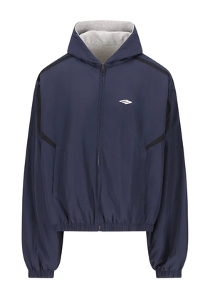 Balenciaga reversible hooded jacket - Blue