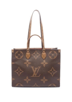 Louis Vuitton Pre-Owned 2019 Monogram Reverse Giant OnTheGo GM satchel - Brown